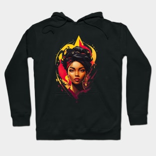 art of an black woman head Hoodie